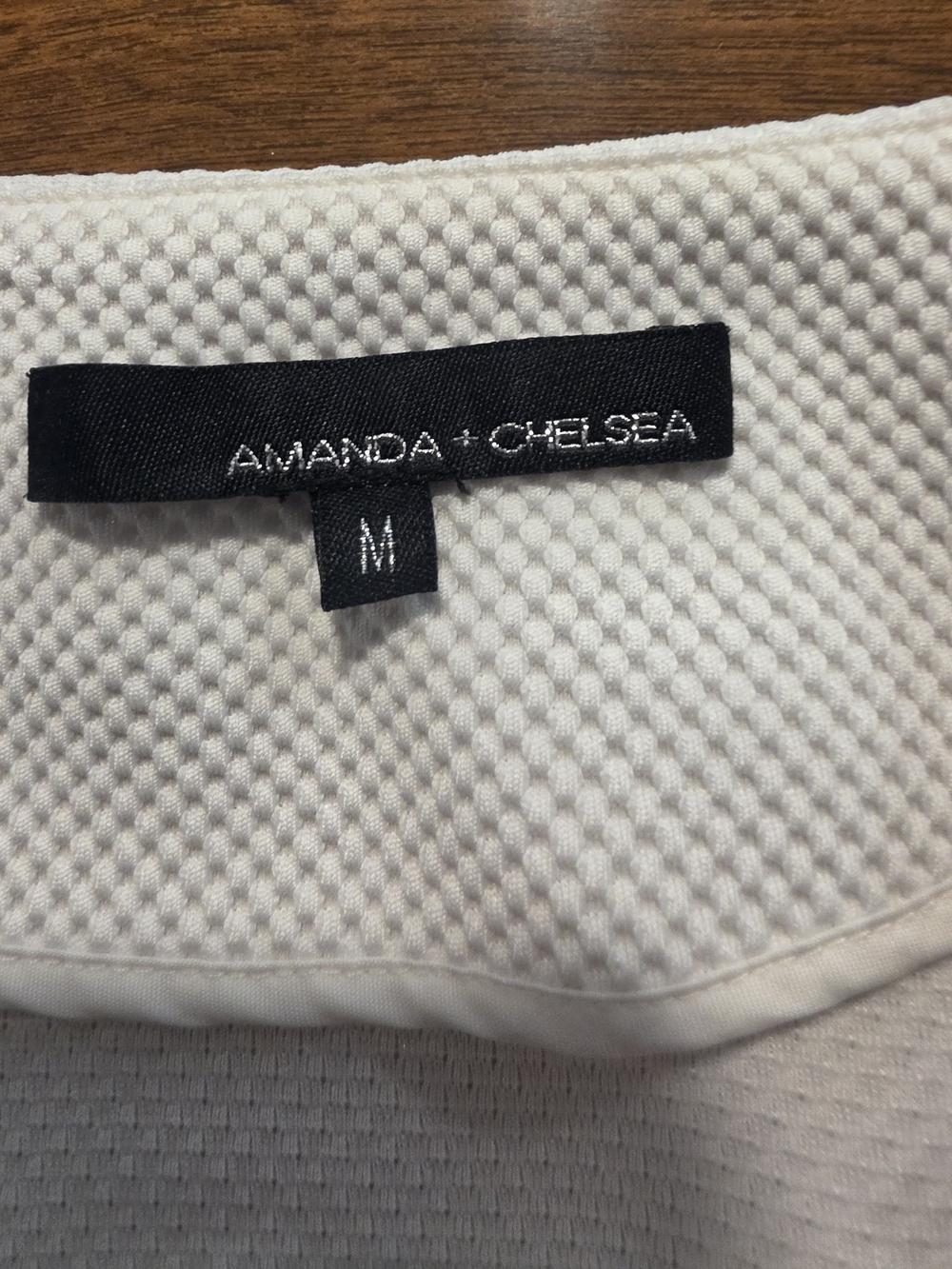 Amanda + Chelsea Women's White Textured Blazer - Picture 2 of 4